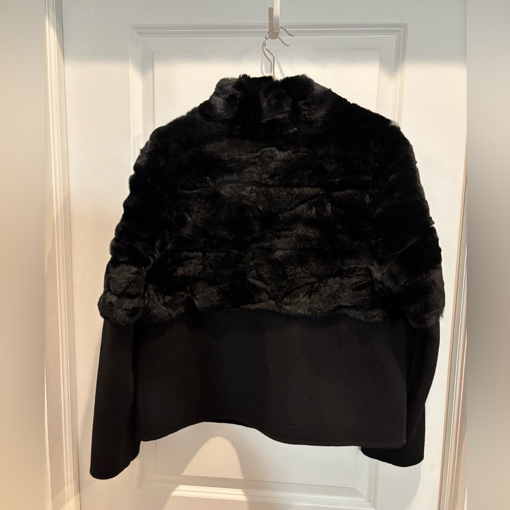 Bugatelli Rabbit and Felt Coat-Size Small - Picture 2 of 5